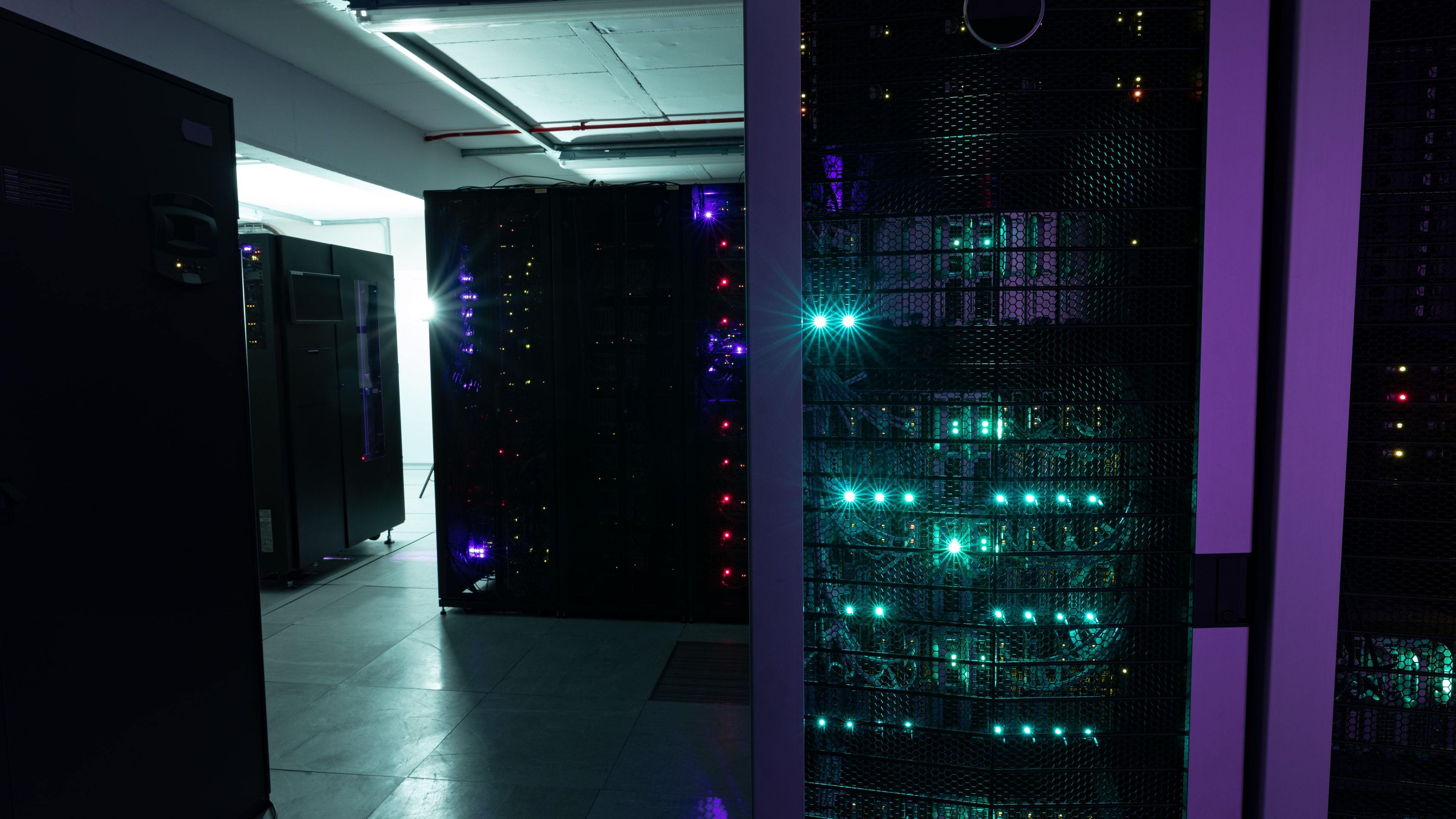 Sala de servidores de un centro de datos